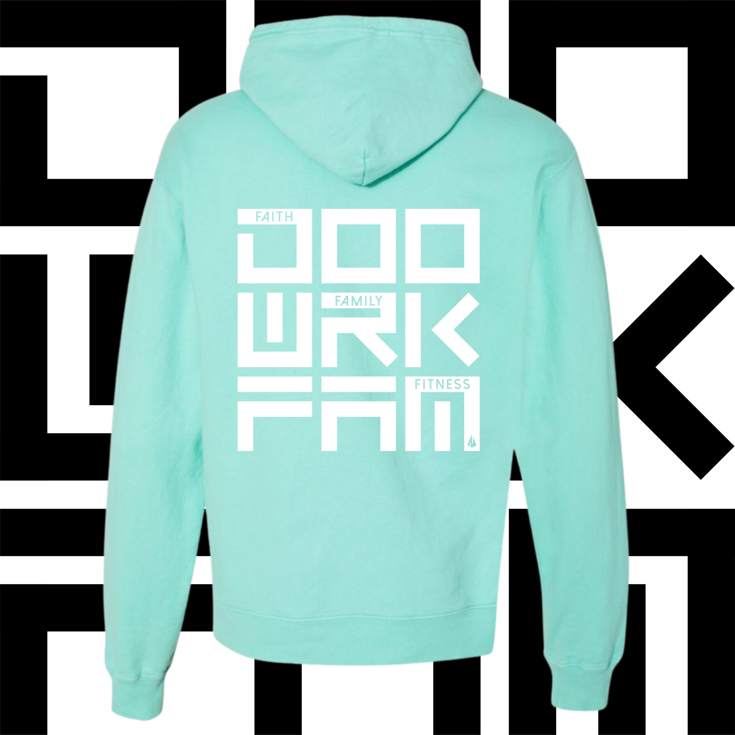 DWF - Adult U-Matter Mint Hooded Sweatshirt