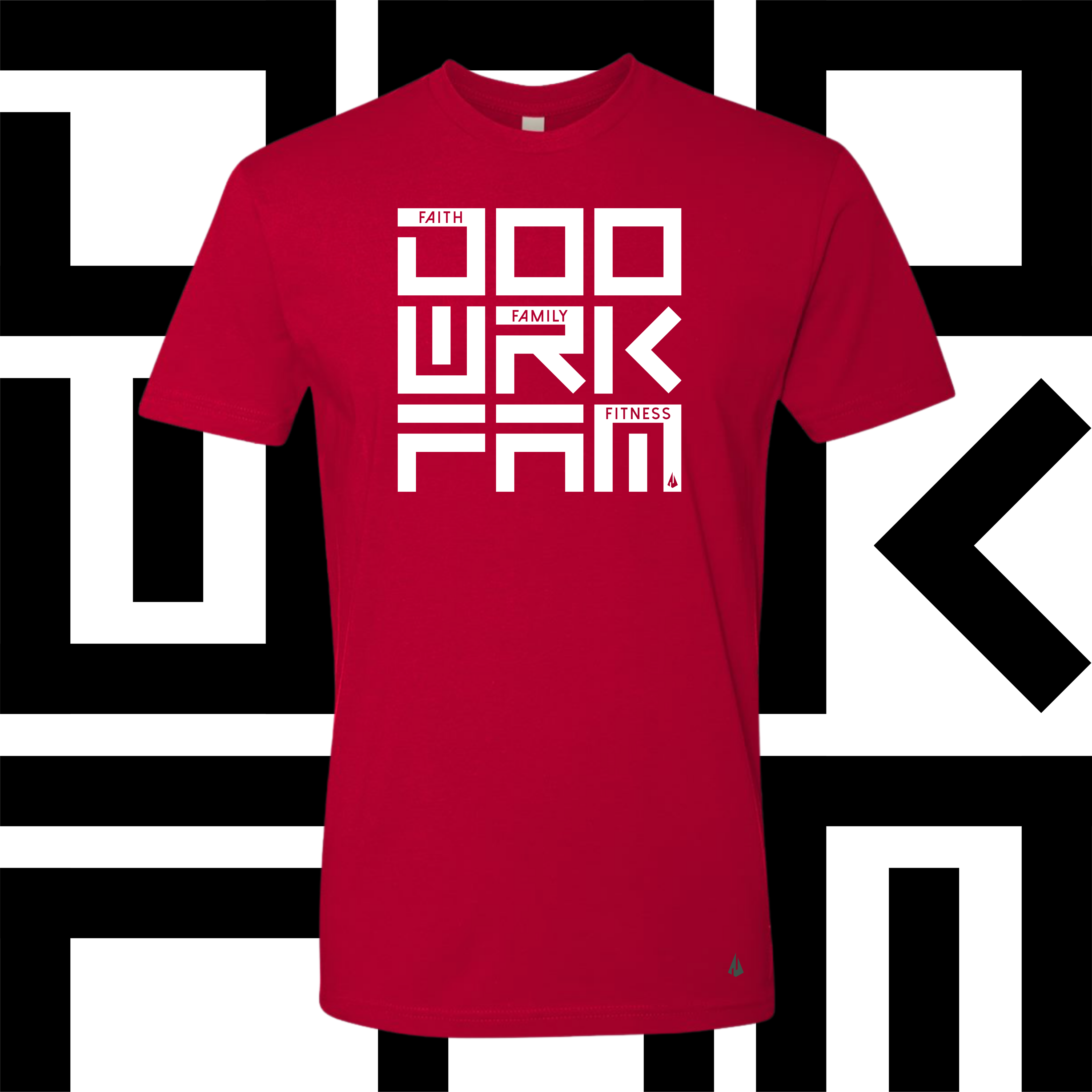 DWF - Adult DOOWRKFAM Fitted Short Sleeve Crew T-Shirt