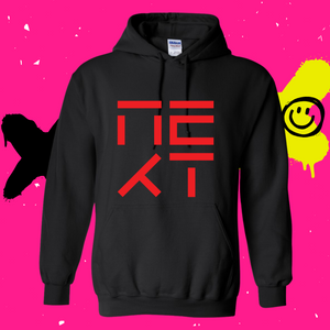 NEXT - Adult NEXT Red Foil and Glow In The Dark Hooded Sweatshirt