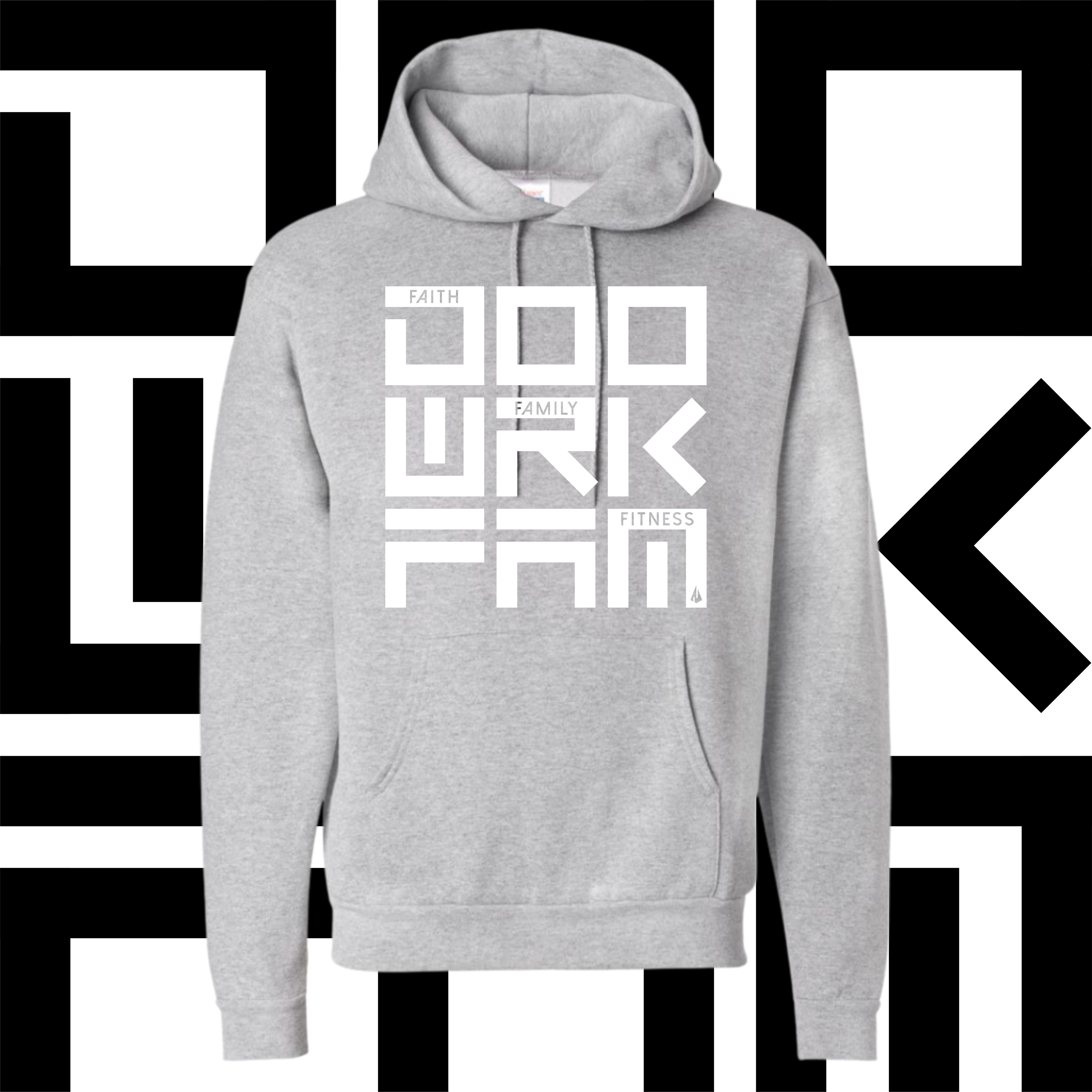 DWF - Adult DOOWRKFAM logo Hooded Sweatshirt