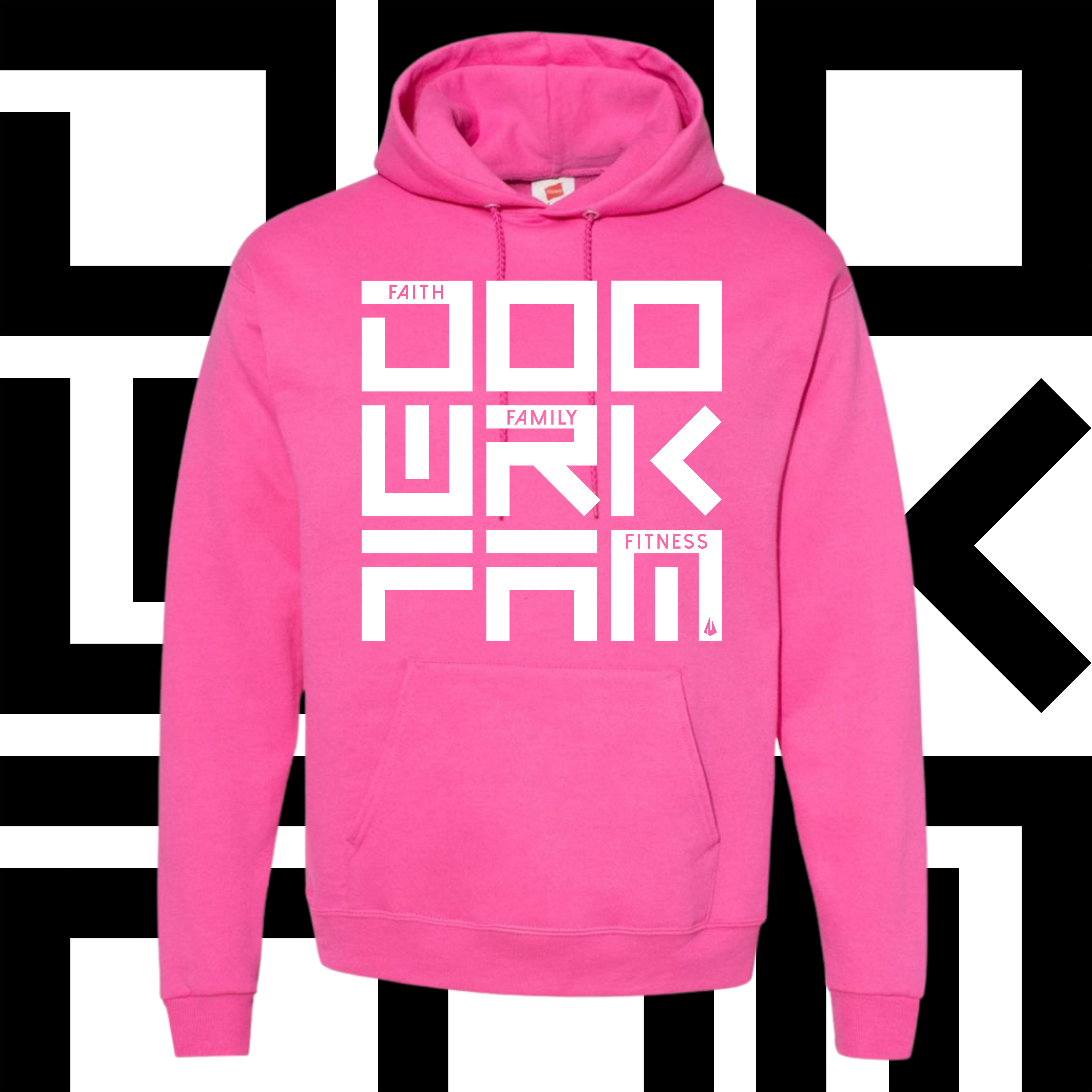 DWF - Adult DOOWRKFAM logo Hooded Sweatshirt